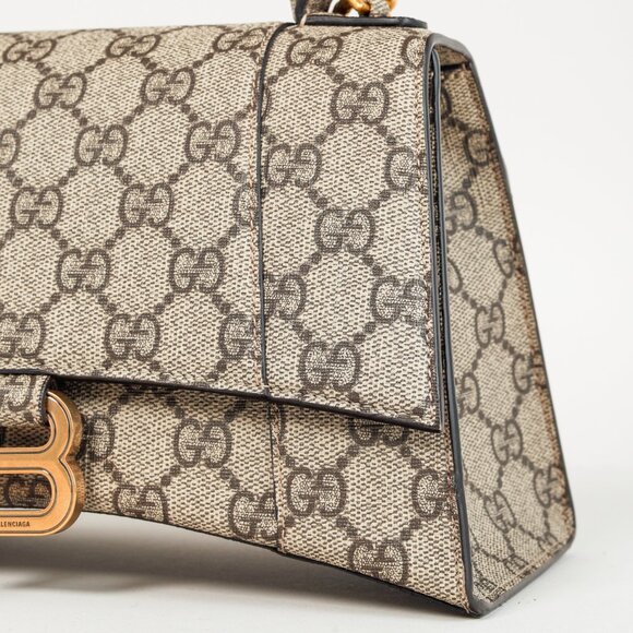Gucci x Balenciaga GG Supreme The Hacker Project Small Hourglass Bag - Picture 9 of 14